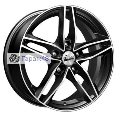 iFree Moskva R16 / 6.5J PCD 5x100 ET 48 ЦО 56.1 Литые Черный глянцевый с полированной лицевой поверхностью